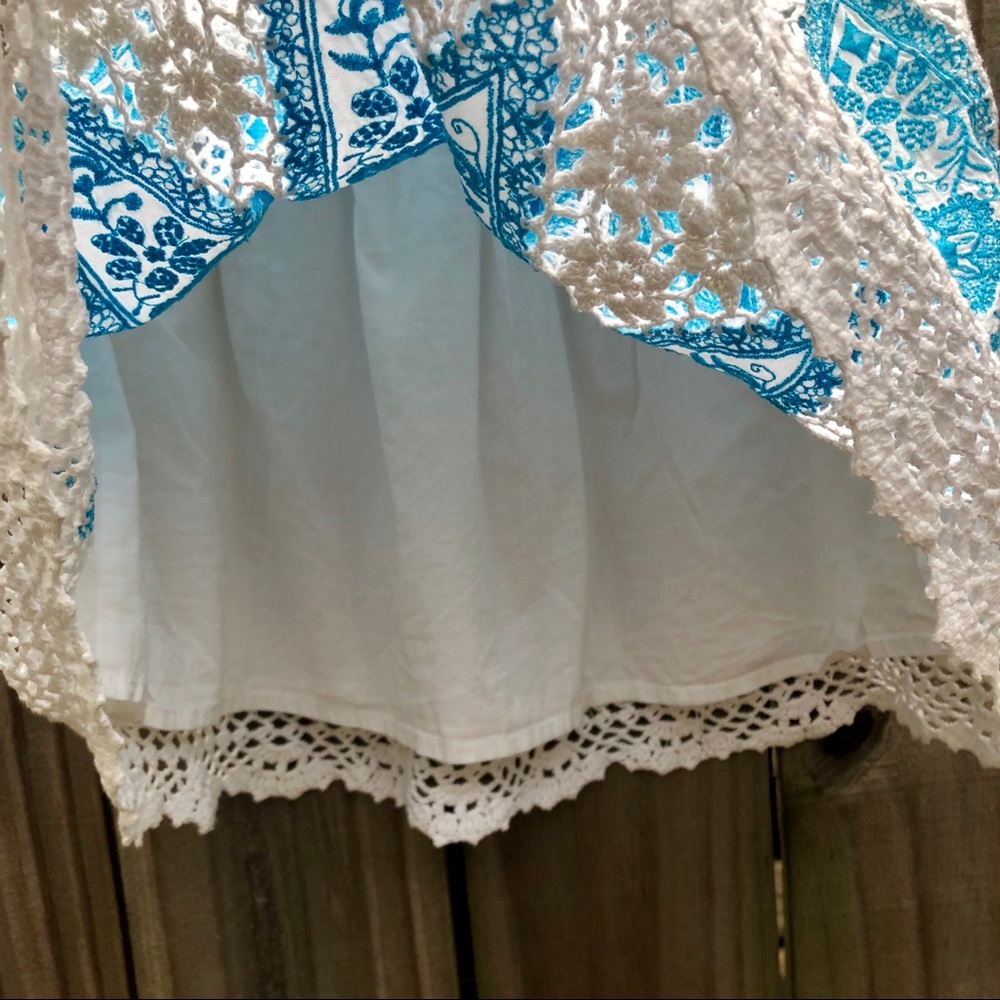 STRAPLESS EMBROIDERED TOP - Picture 4 of 8